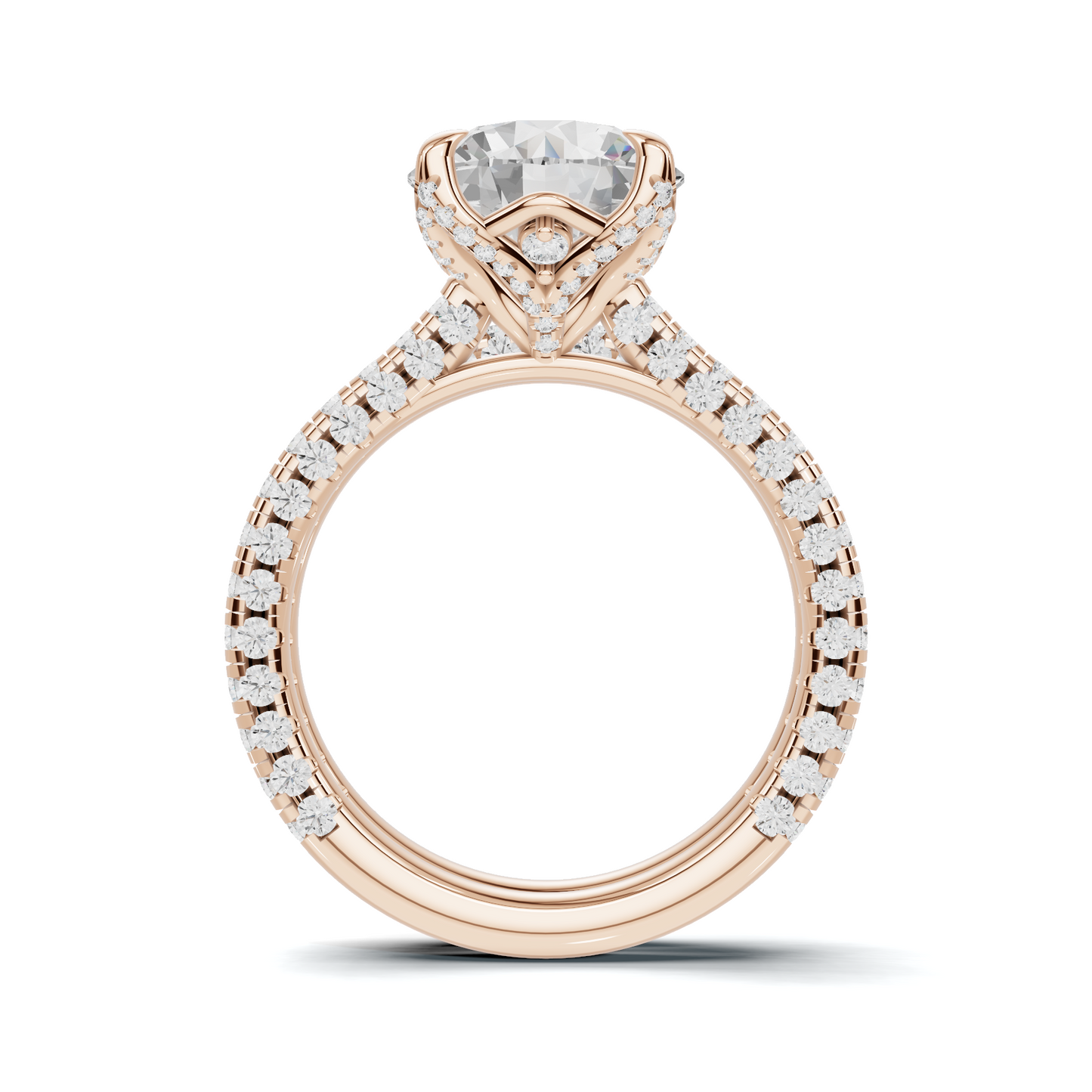 Pave Ring 14K Rose Gold