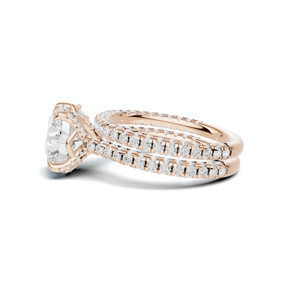 Pave Ring 14K Rose Gold