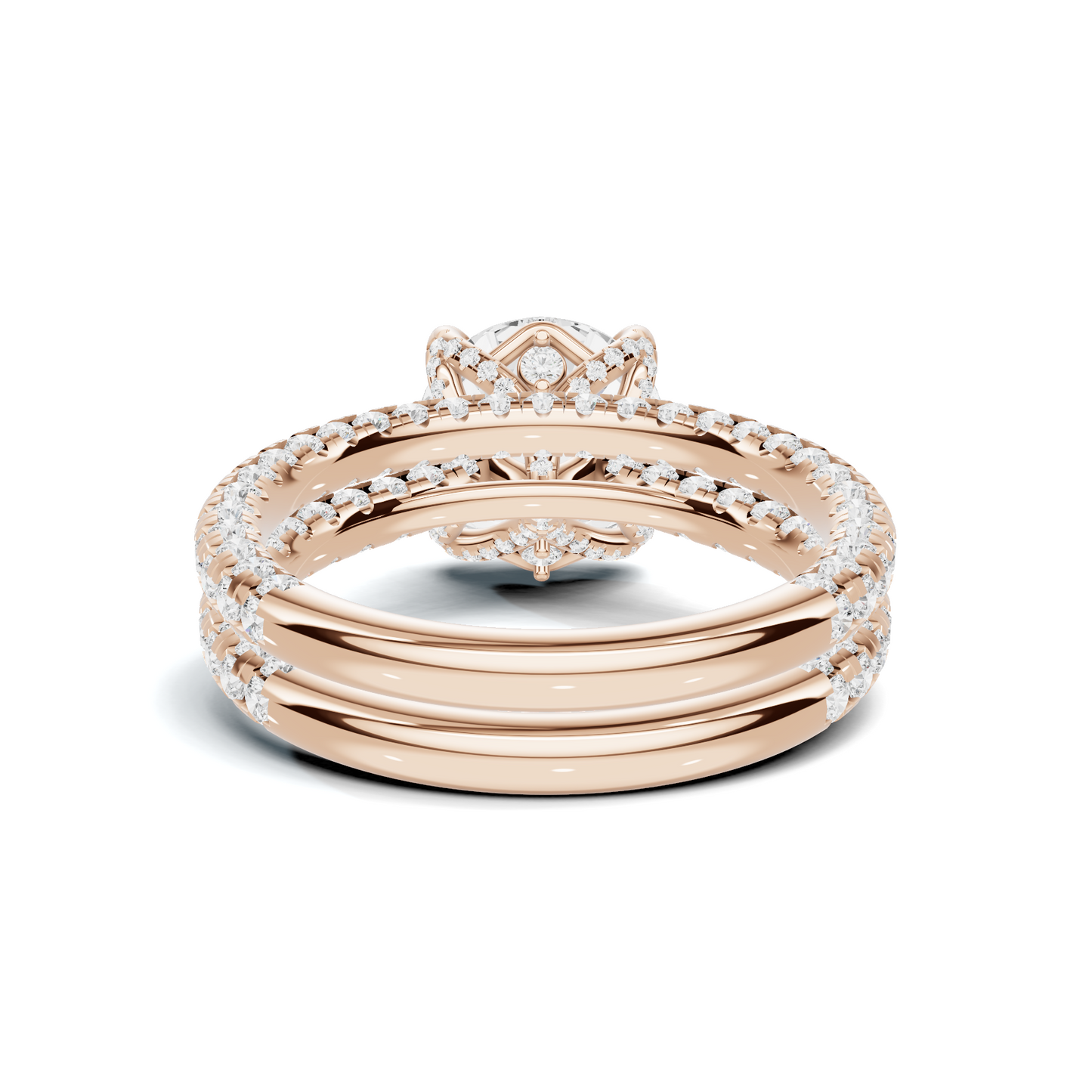 Pave Ring 14K Rose Gold