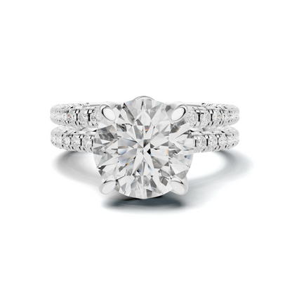 Pave Ring 14K White Gold