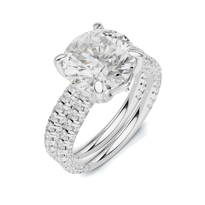 Pave Ring 14K White Gold