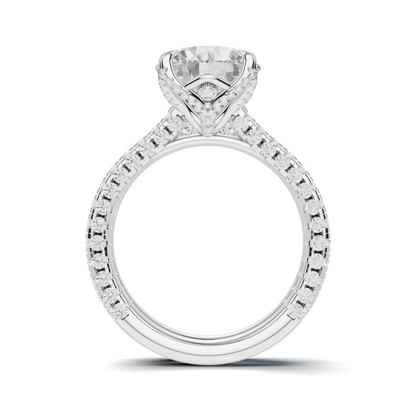 Pave Ring 14K White Gold