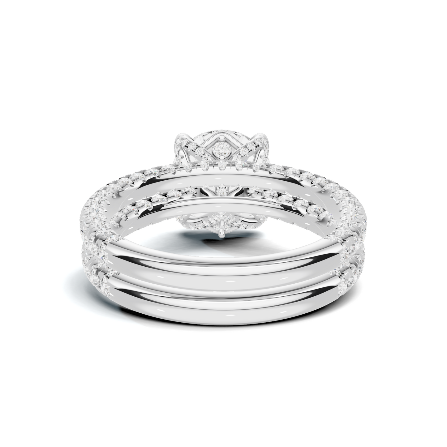 Pave Ring 14K White Gold