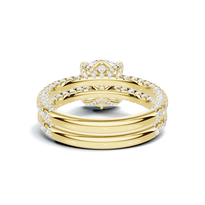 Pave Ring 14K Yellow Gold