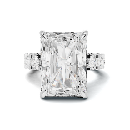 Exquisite Brilliance Statement Ring 14K White Gold