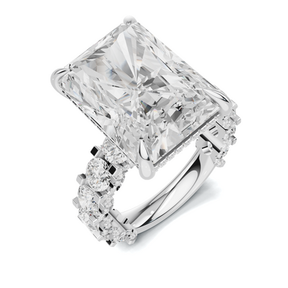 Exquisite Brilliance Statement Ring 14K White Gold