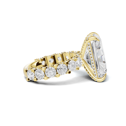 Exquisite Brilliance Statement Ring 14K Yellow Gold