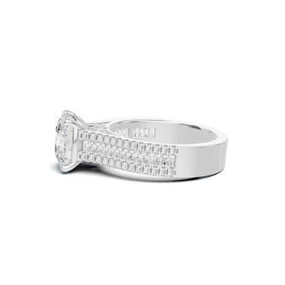 Baguette Accent Statement Ring