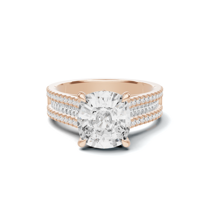 Baguette Accent Statement Ring