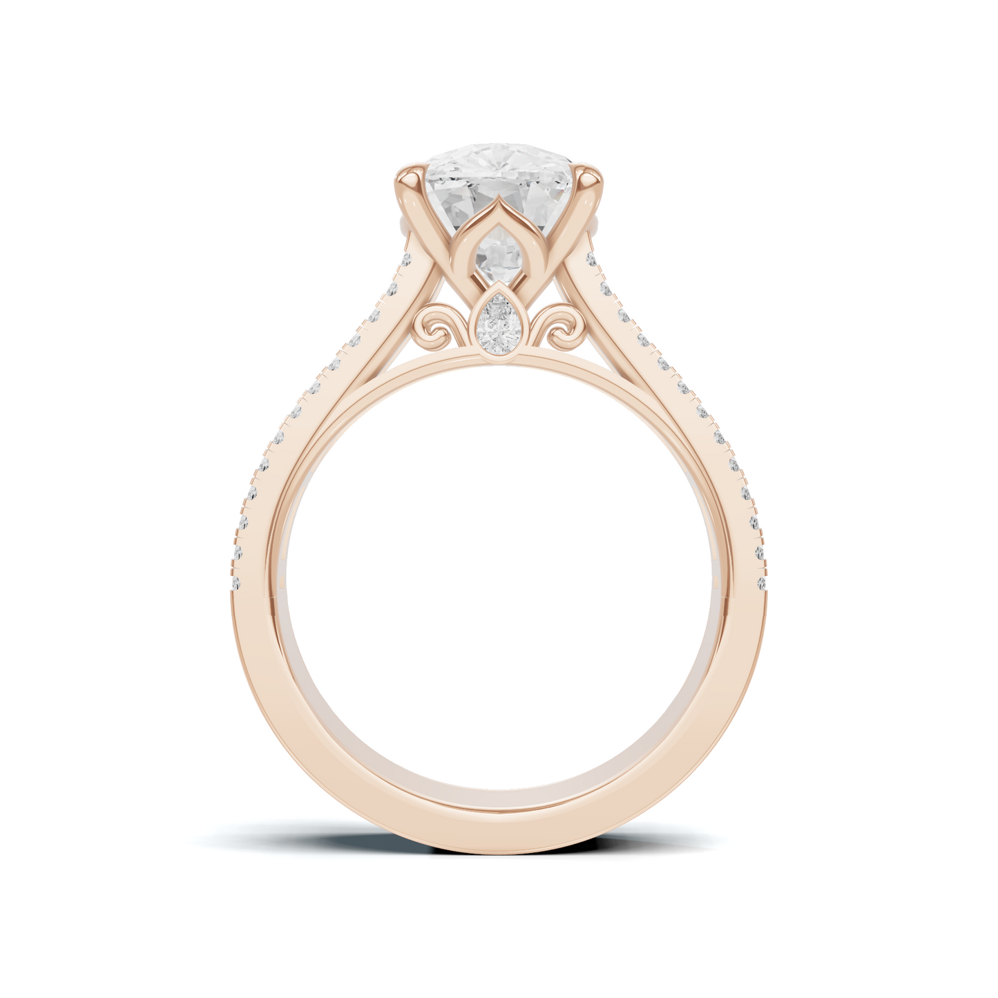 Baguette Accent Statement Ring