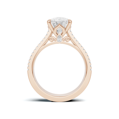 Baguette Accent Statement Ring