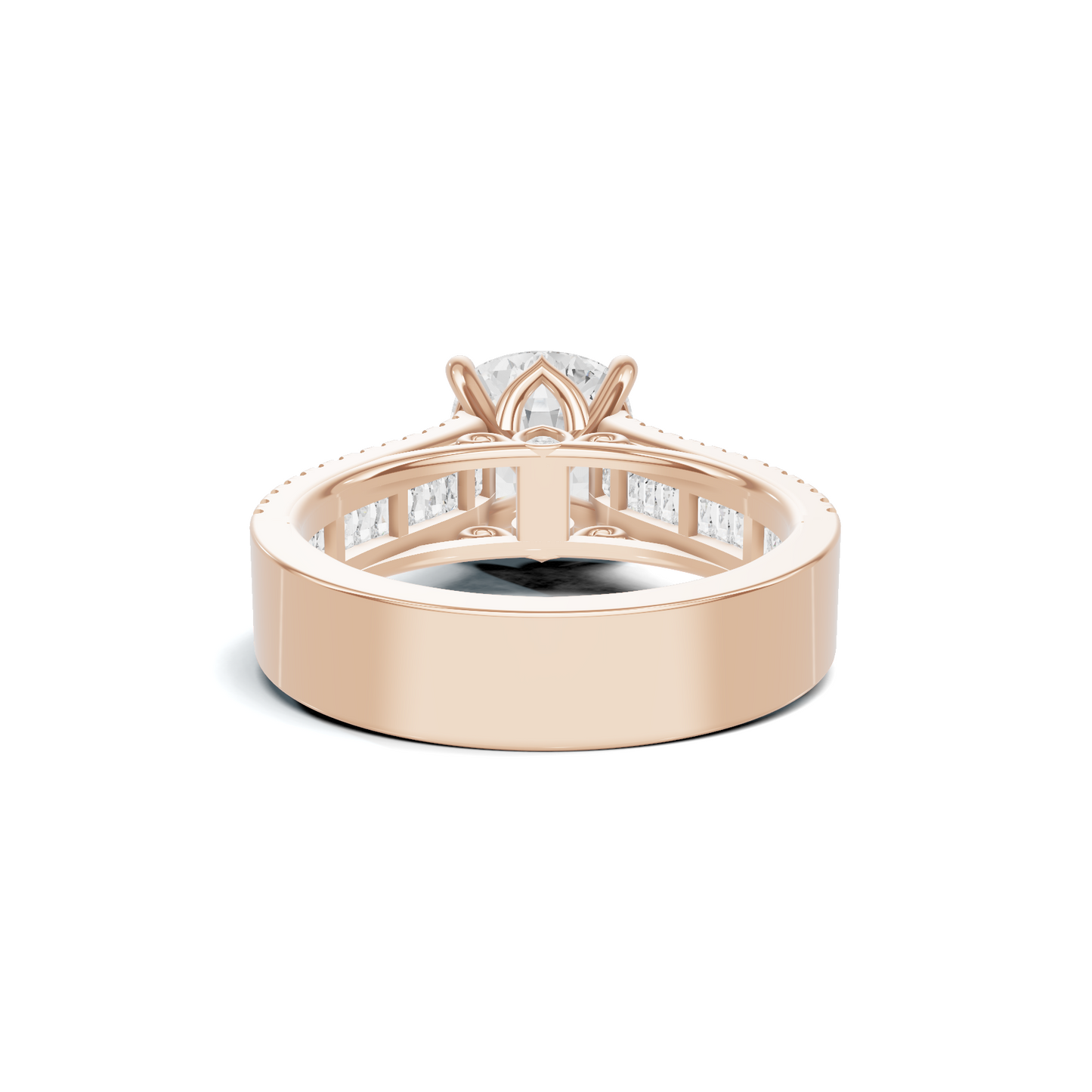 Baguette Accent Statement Ring