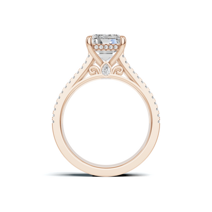 Baguette Detailed Statement Ring