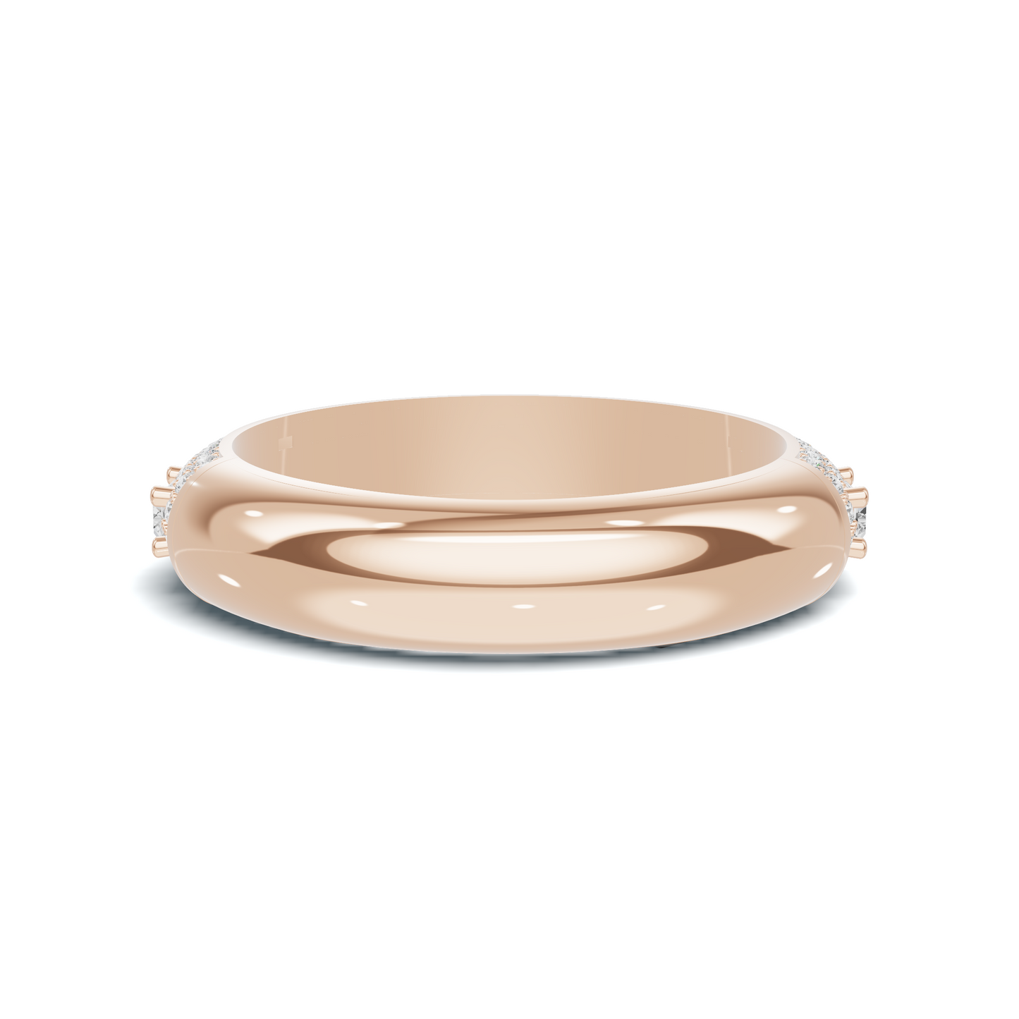 Baguette Pave Eternity Ring