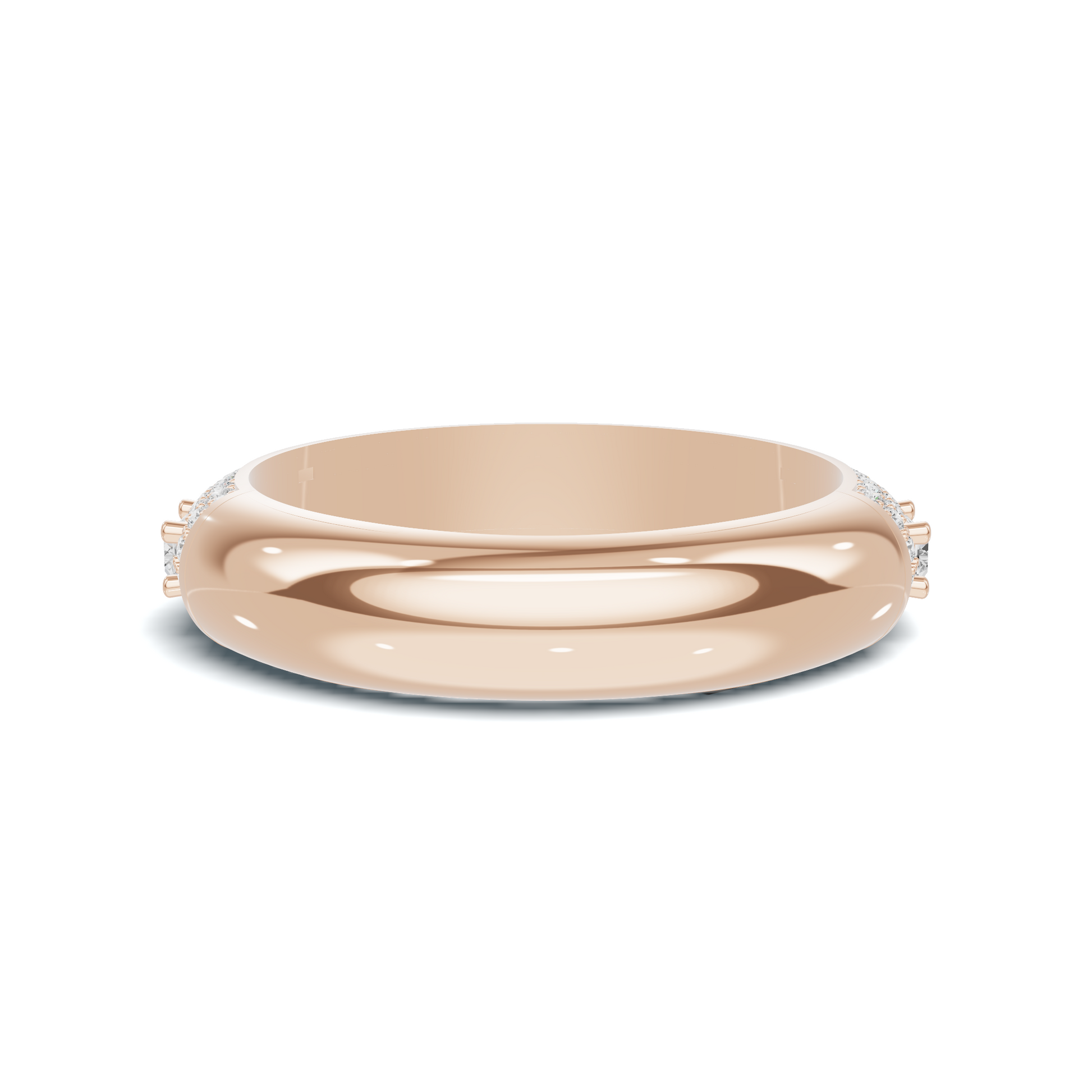 Baguette Pave Eternity Ring