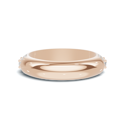 Baguette Pave Eternity Ring