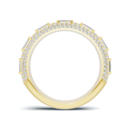 Baguette Pave Eternity Ring