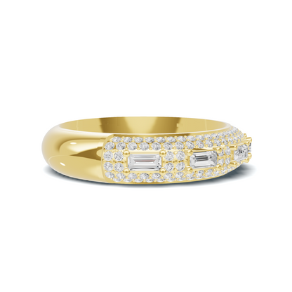 Baguette Pave Eternity Ring