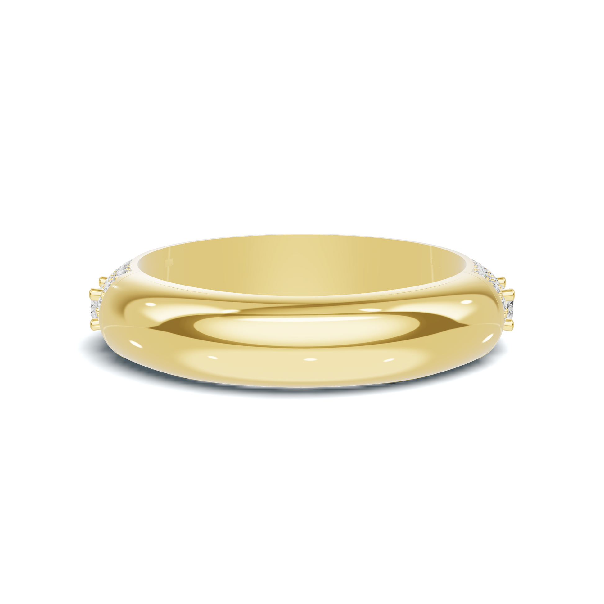 Baguette Pave Eternity Ring