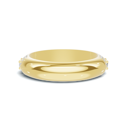 Baguette Pave Eternity Ring