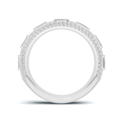 Baguette Pave Eternity Ring