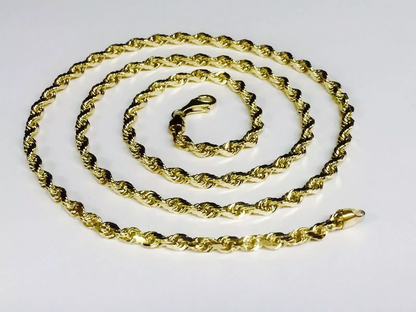 Rope Chains Necklace 10k Yellow Gold