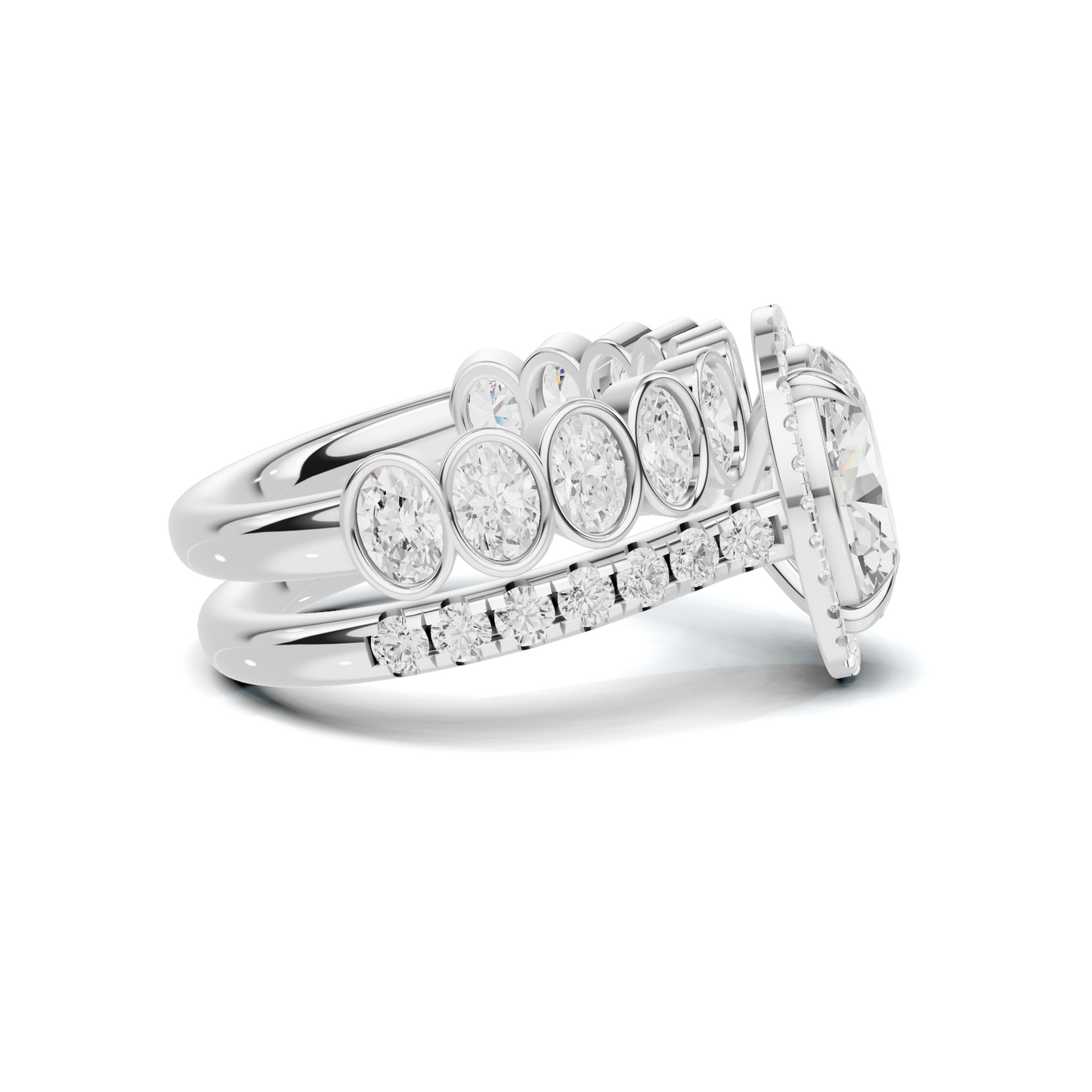 Bezel Set Stackable Ring