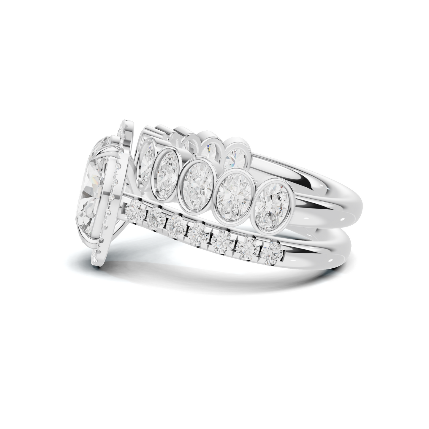 Bezel Set Stackable Ring
