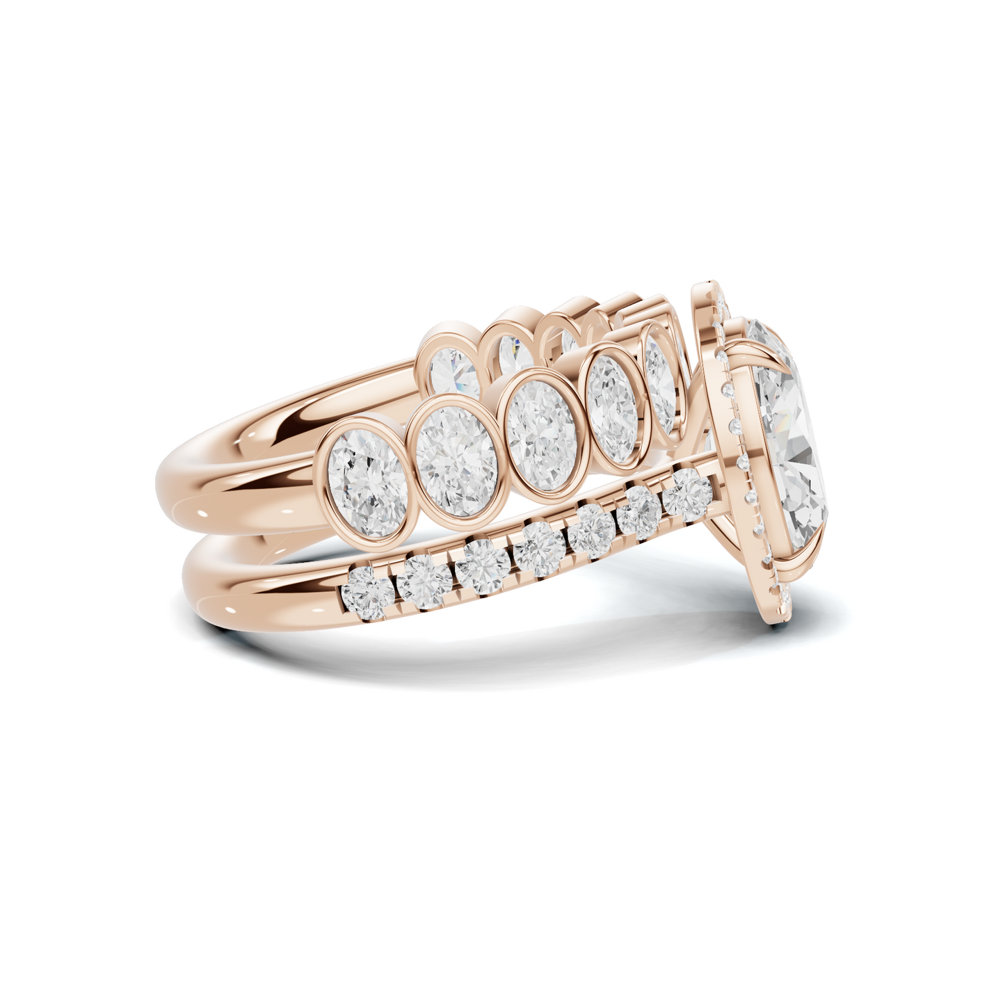 Bezel Set Stackable Ring