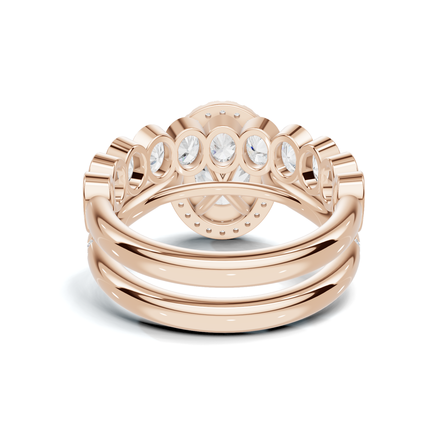 Bezel Set Stackable Ring