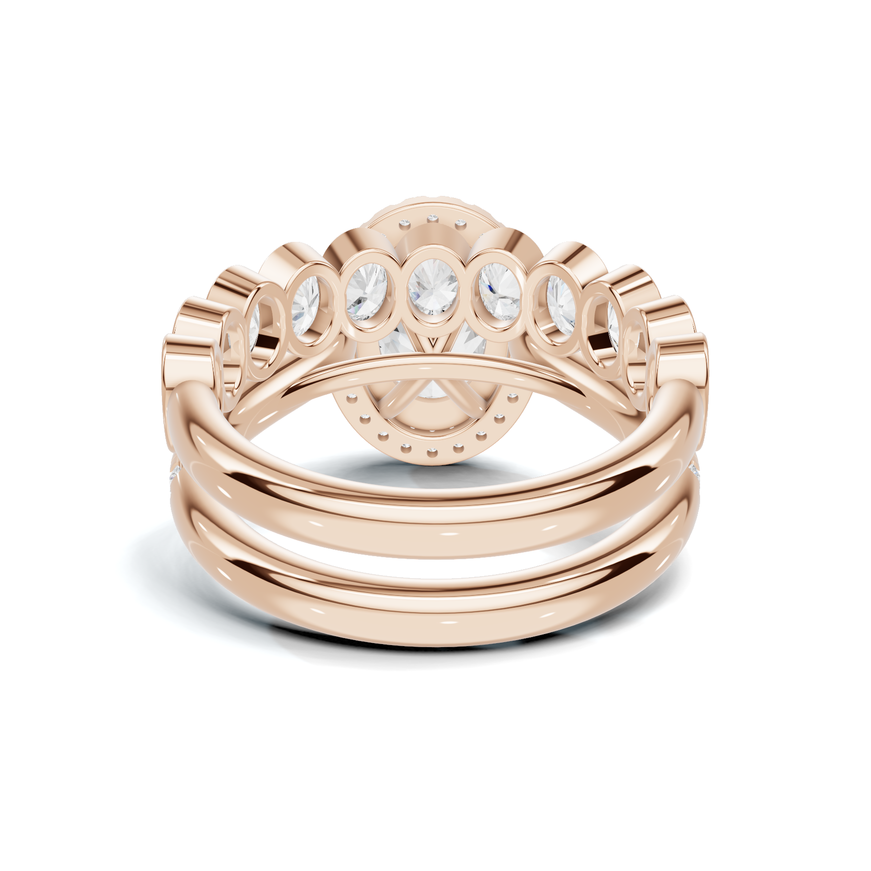 Bezel Set Stackable Ring