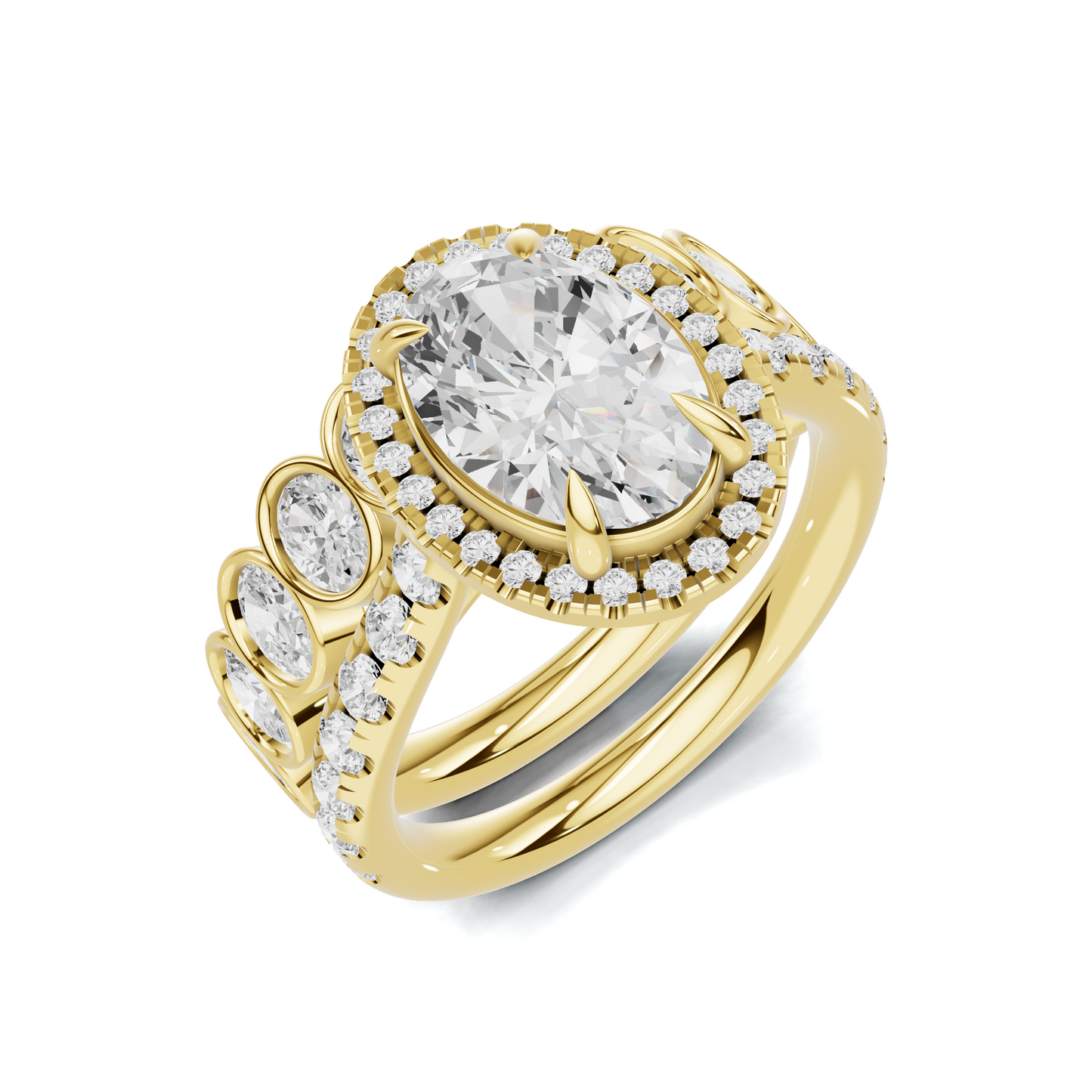 Bezel Set Stackable Ring