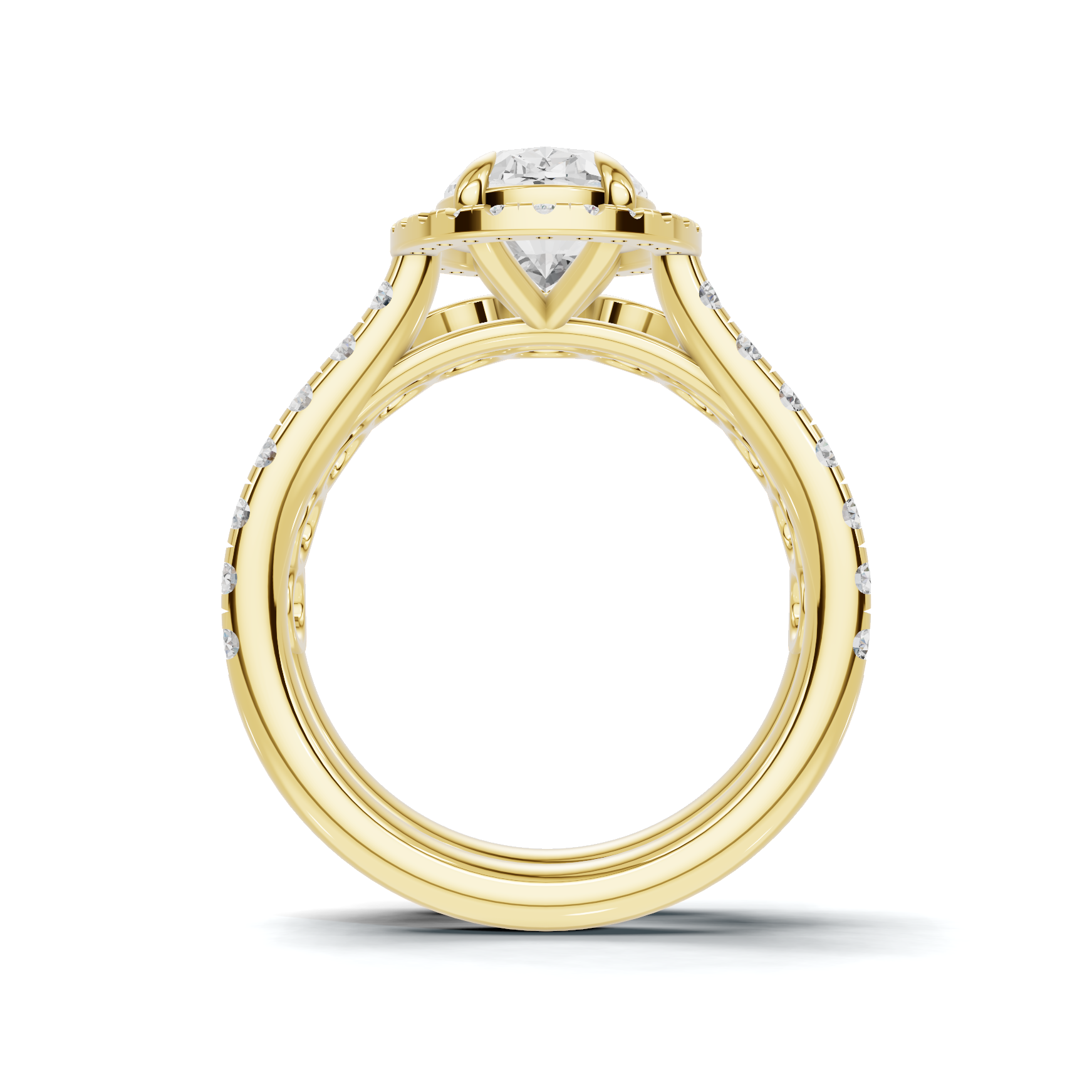 Bezel Set Stackable Ring