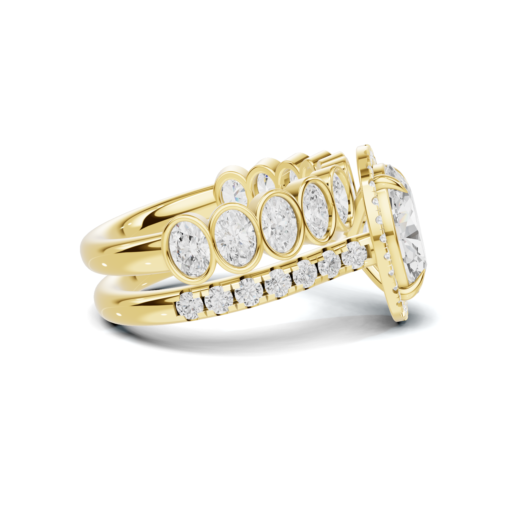 Bezel Set Stackable Ring
