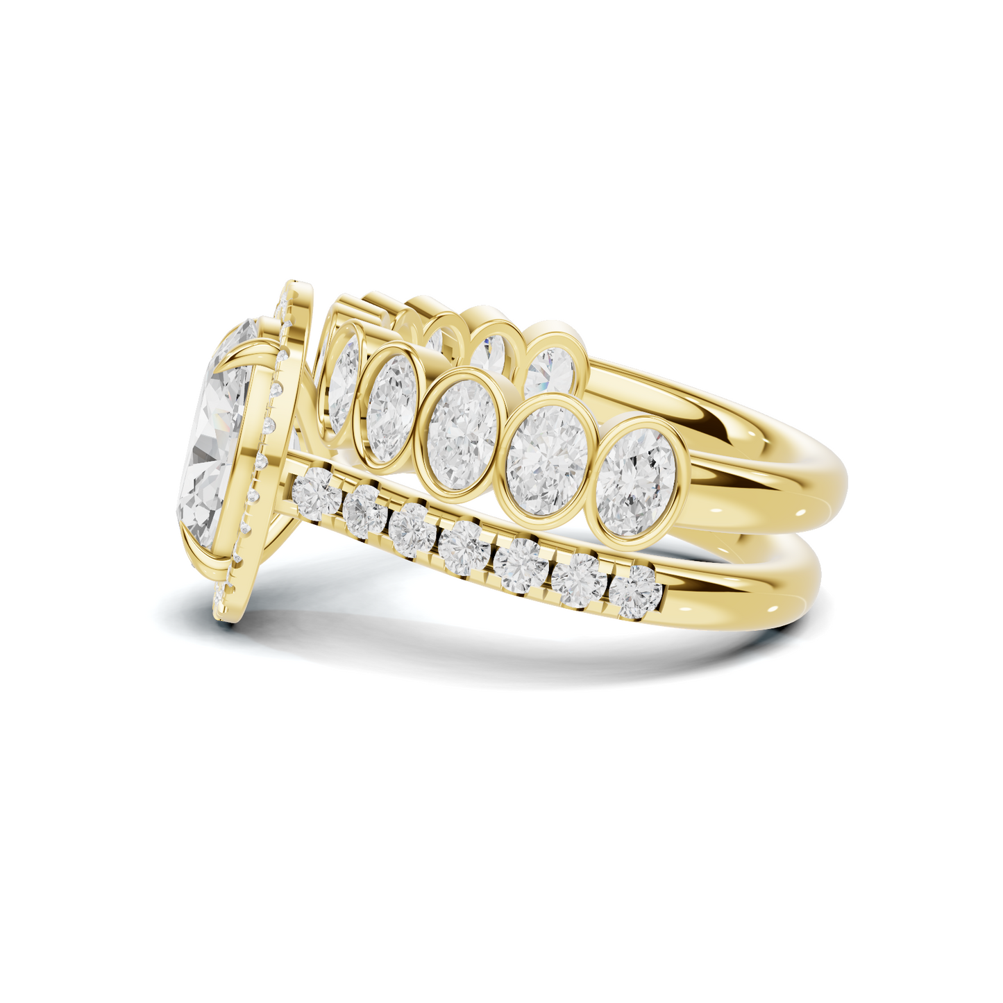 Bezel Set Stackable Ring