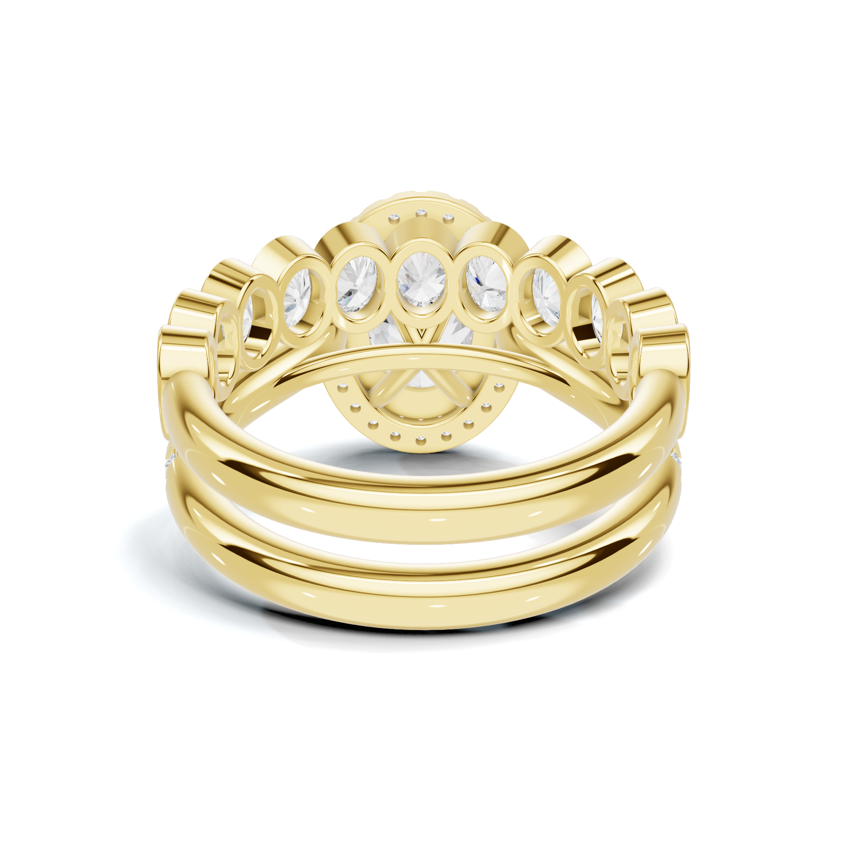 Bezel Set Stackable Ring