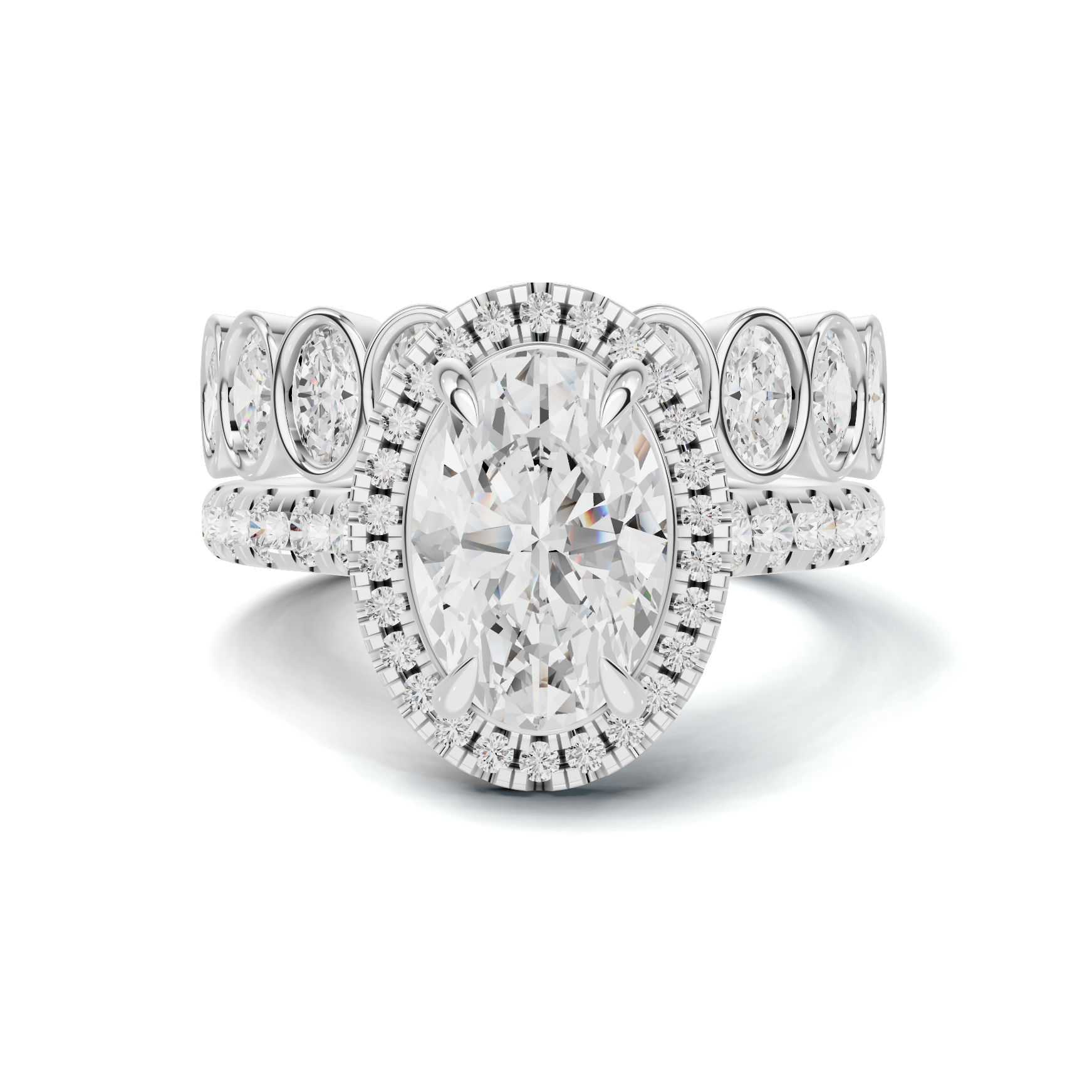 Bezel Set Stackable Ring