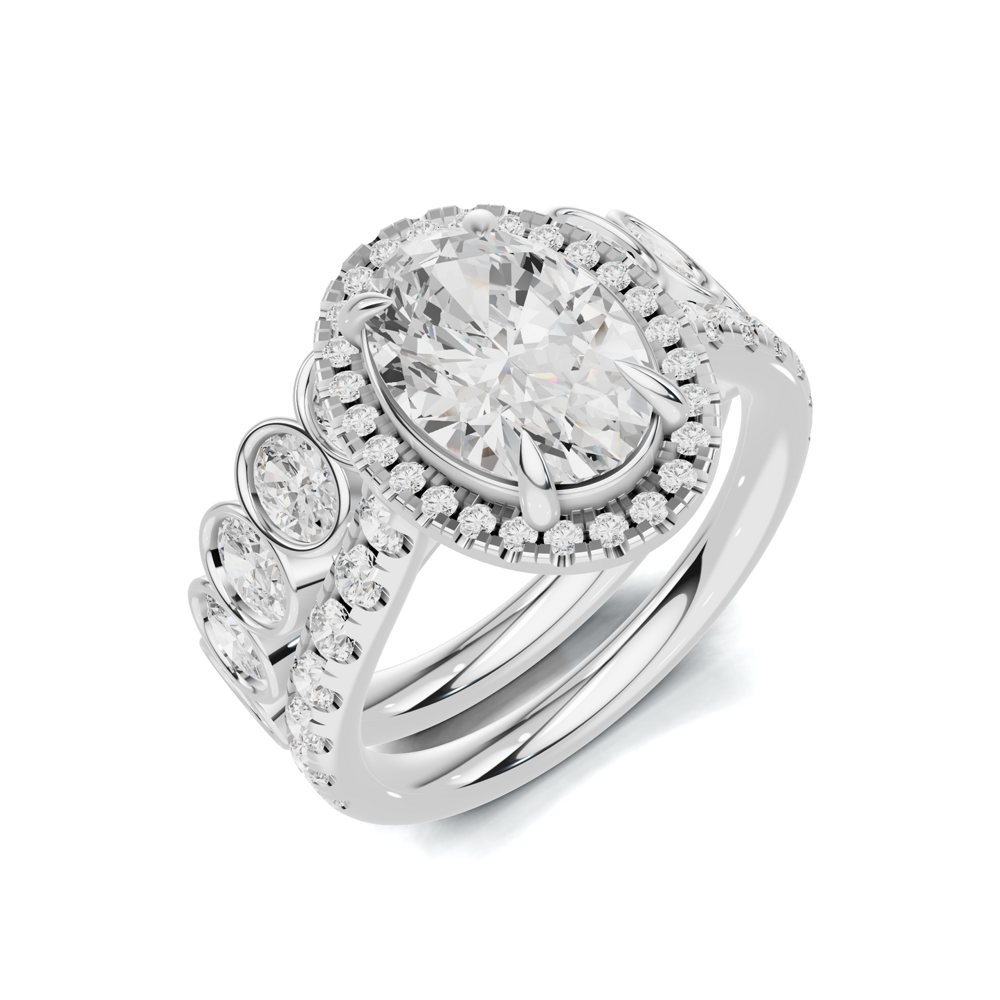 Bezel Set Stackable Ring
