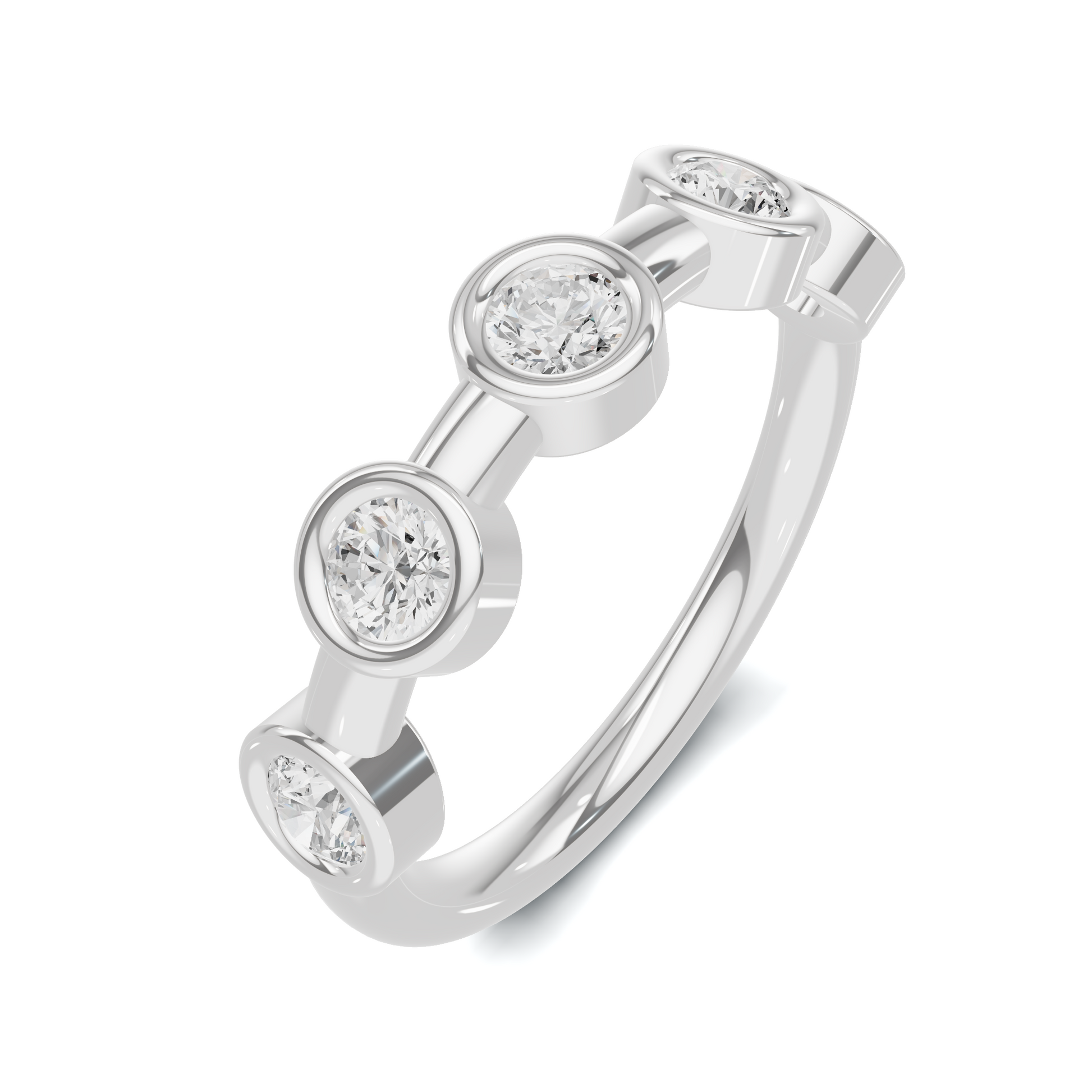 Bezel Set Station Ring