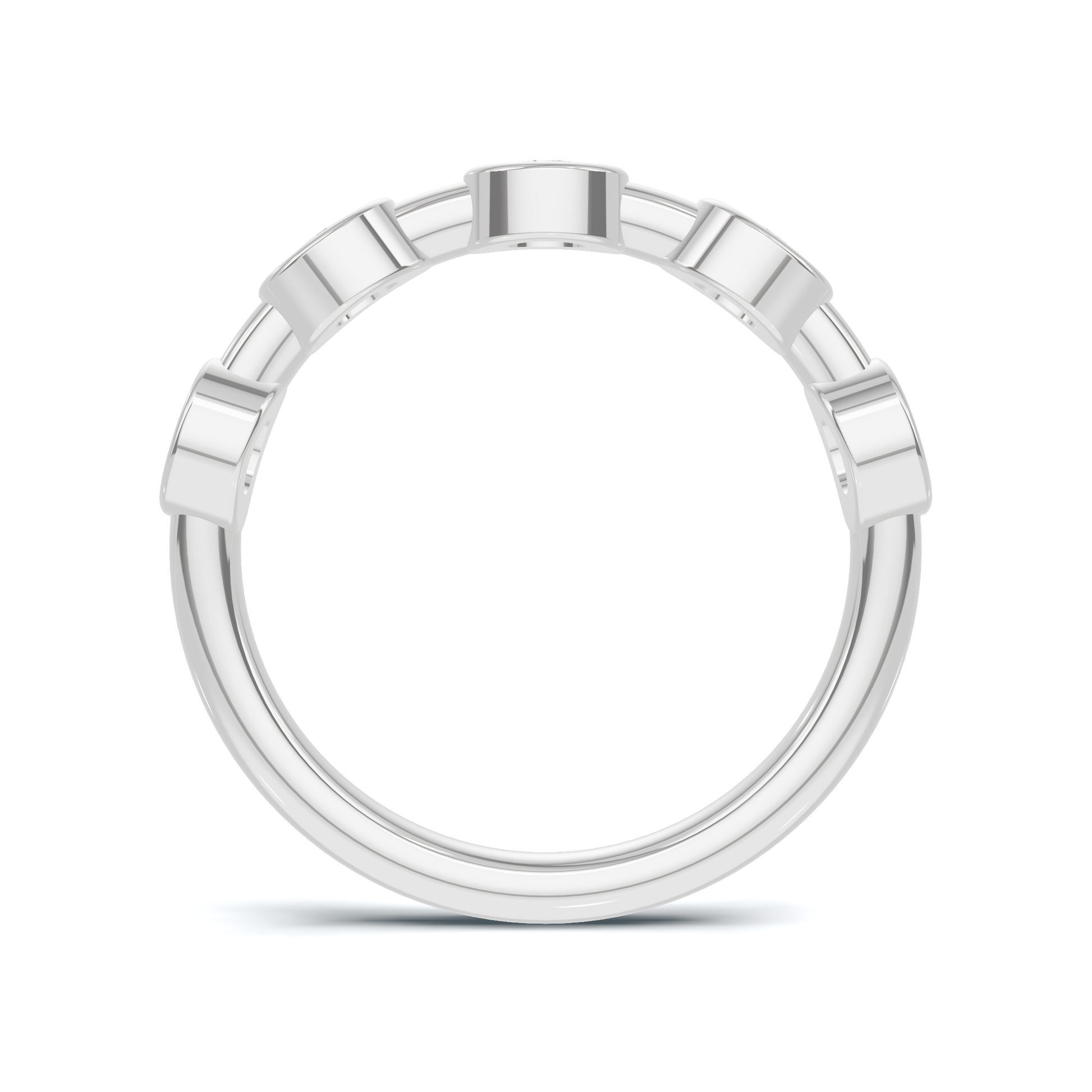 Bezel Set Station Ring