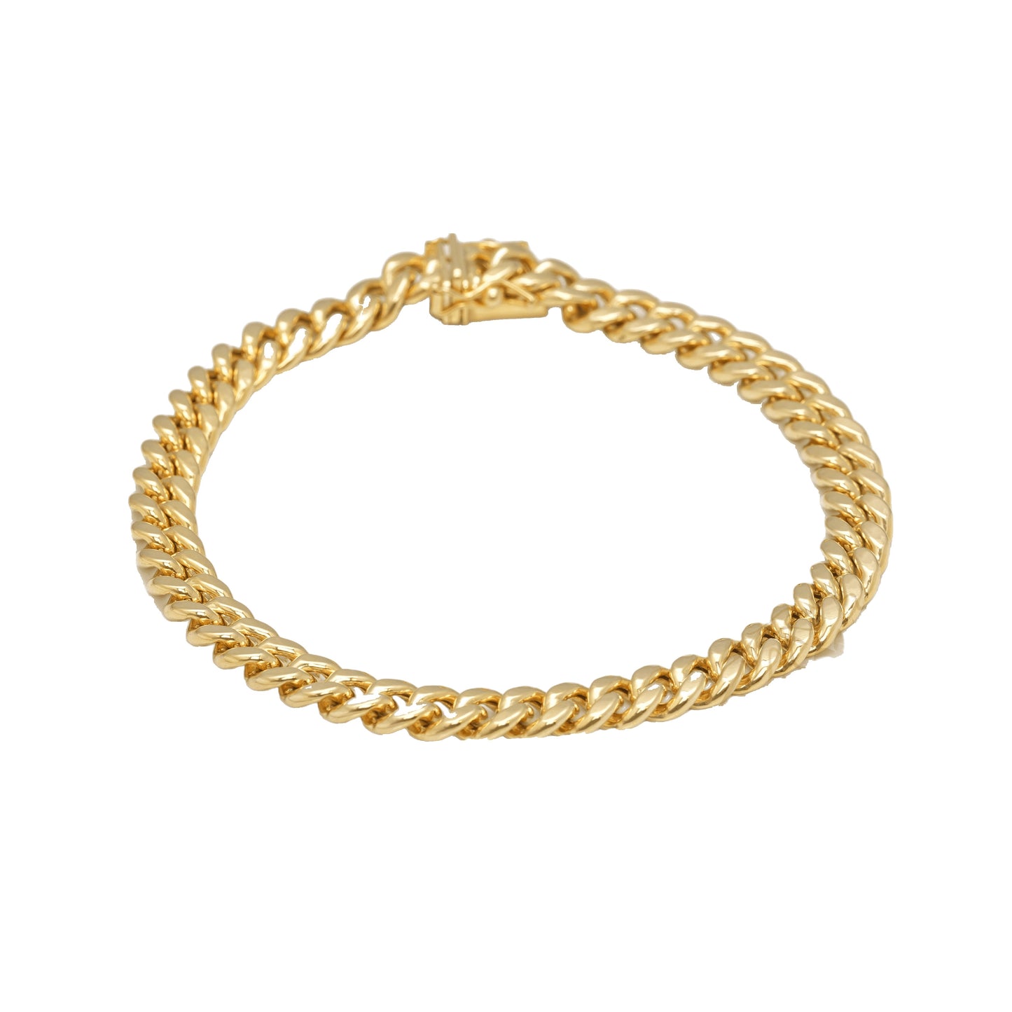 10K Yellow Gold Cuban Link 6.8mm Bracelet