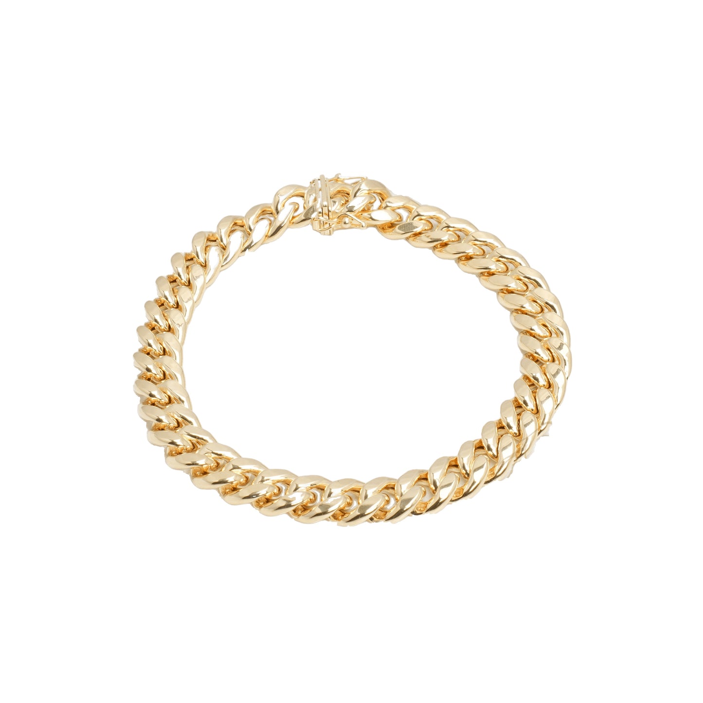 10K Yellow Gold Cuban Link 9.4mm Bracelet