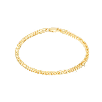 10K Yellow Gold Franco 3.2mm Bracelet