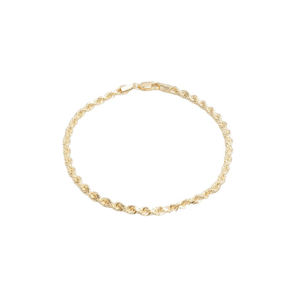 10K Yellow Gold Rope 2.8mm Bracelet