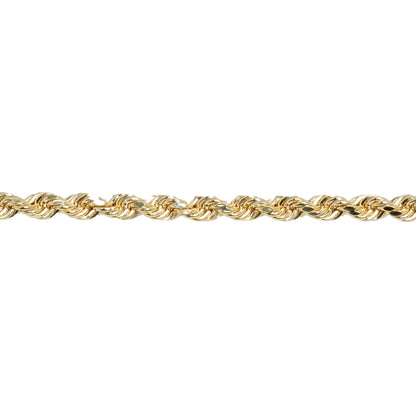 10K Yellow Gold Rope 2.8mm Bracelet