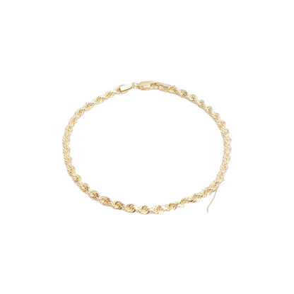 10K Yellow Gold Rope 3.5mm Bracelet