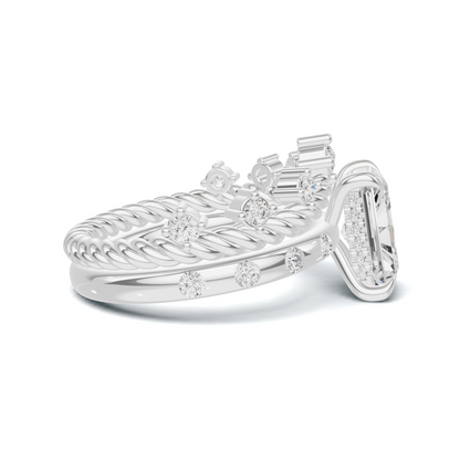 Braided Twisted Stackable Ring