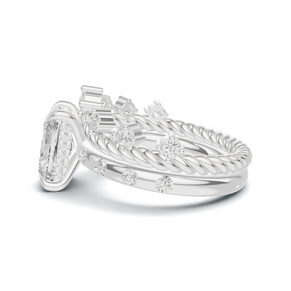 Braided Twisted Stackable Ring