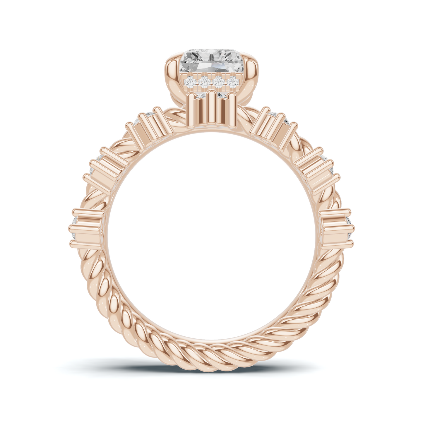 Braided Twisted Stackable Ring
