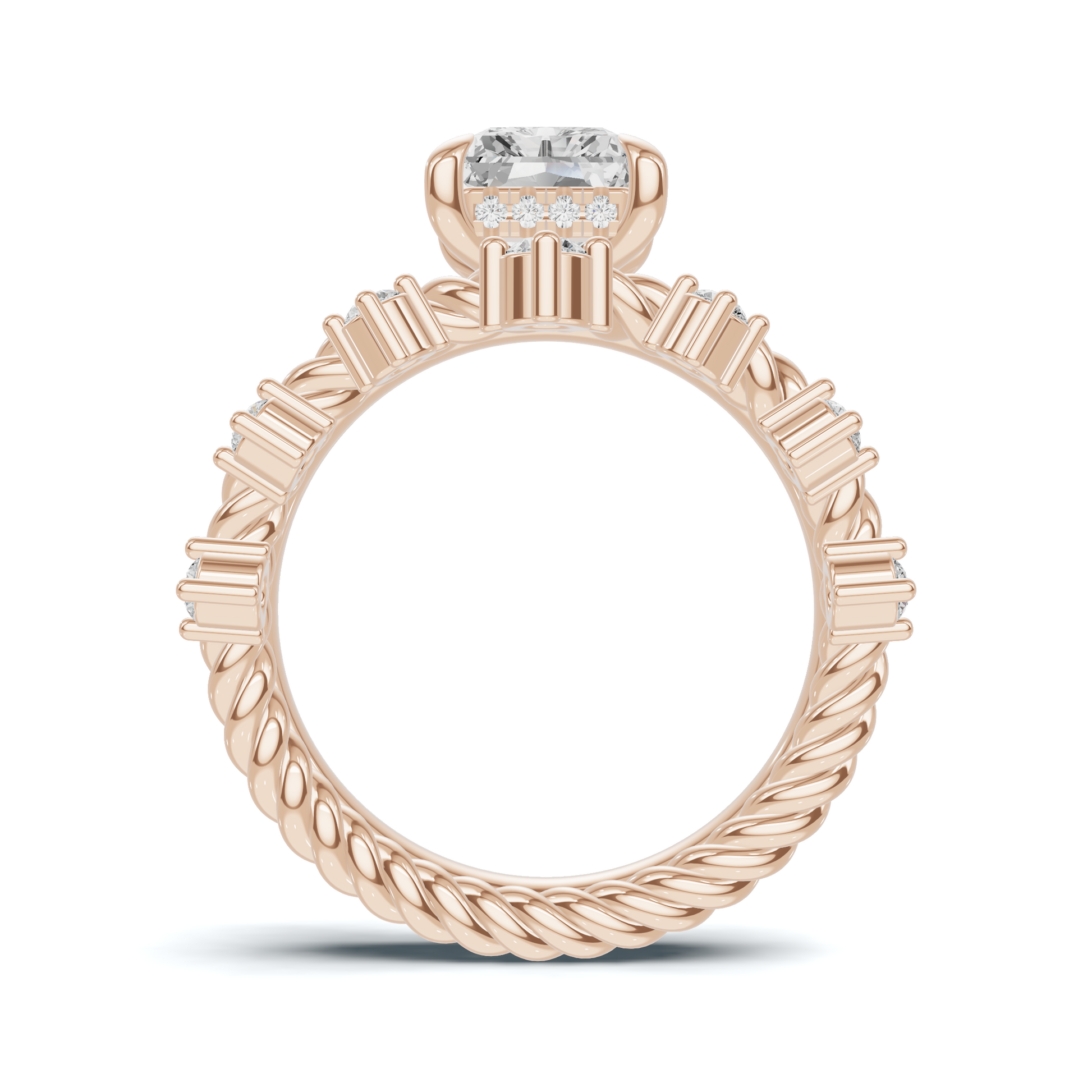Braided Twisted Stackable Ring